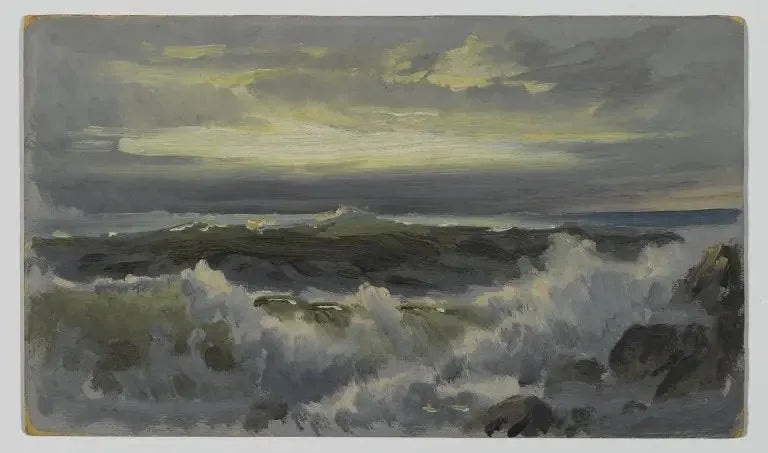 Un mar agitado - William Trost Richards