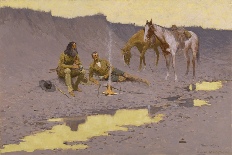Un nuevo año en el Cimarrón - Frederic Remington