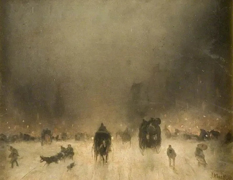 Una noche brumosa en Londres - James Abbott McNeill Whistler