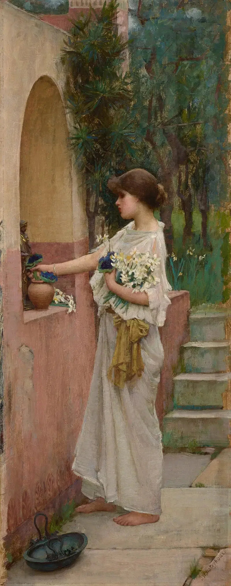 Una ofrenda romana - John William Waterhouse