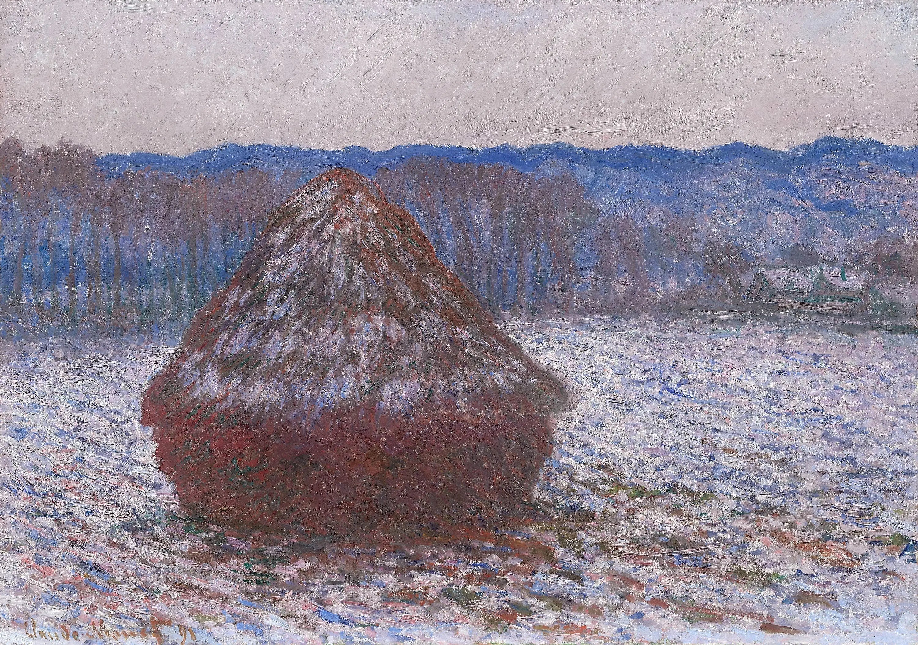Une pile de blé - Claude Monet image 1 copie de tableau peinte à la main