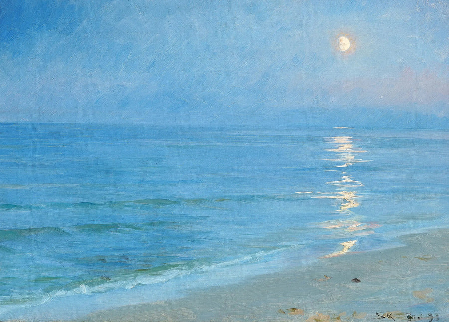 Una playa de Skagen a la luz de la luna - Peder Severin Krøyer