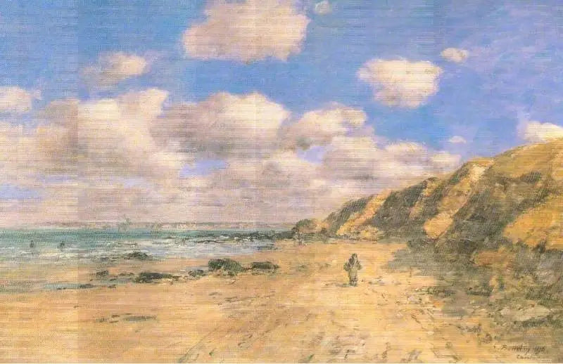 Una playa cerca de Trouville - Eugène Boudin