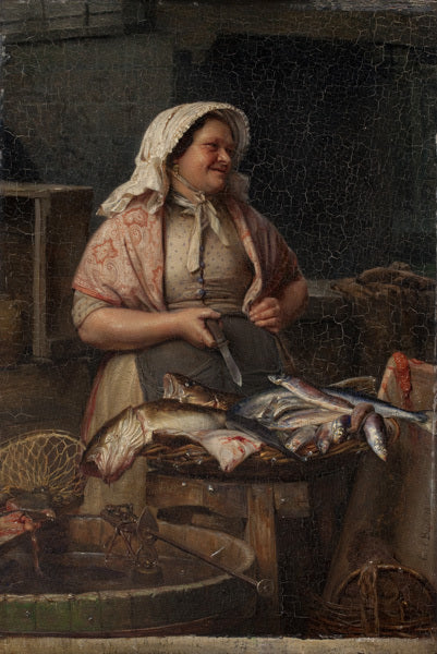 Una pescadera - Carl Heinrich Bloch