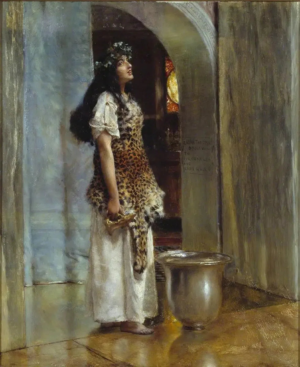 Une prêtresse d'Apollon - Lawrence Alma-Tadema image 1 reproduction réalisée par Alpha Reproduction
