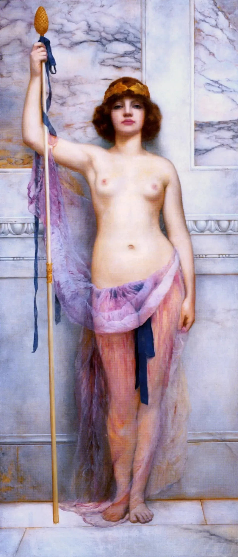 Una sacerdotisa - John William Godward