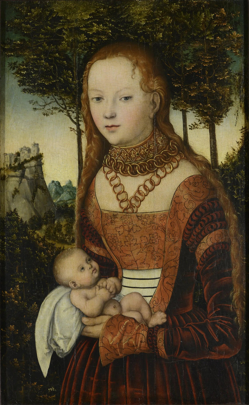 Una princesa violada por san Crisóstomo - Lucas Cranach el Viejo