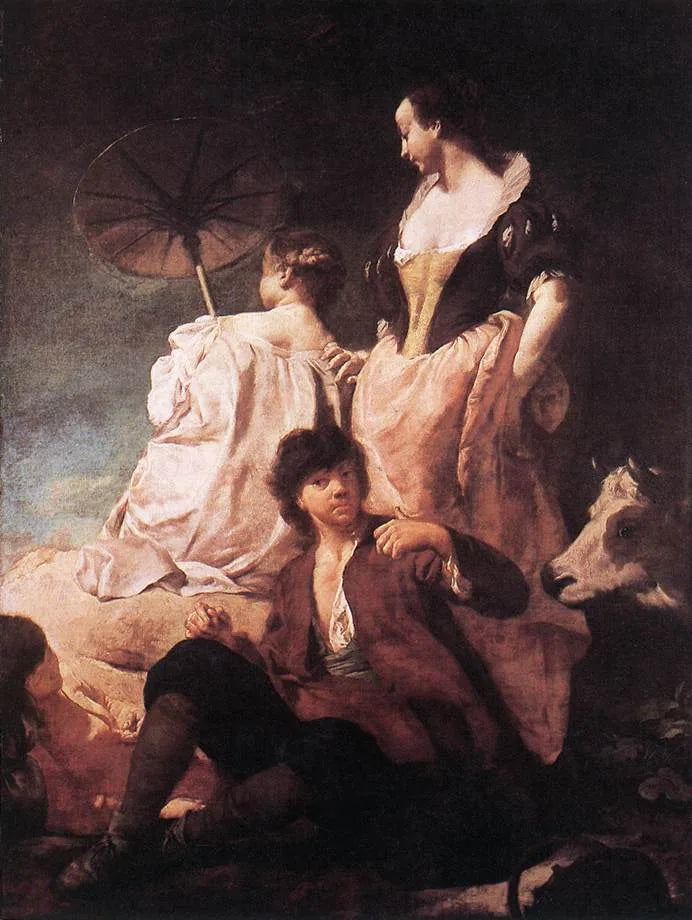 Un paseo por el campo - Giovanni Battista Piazzetta