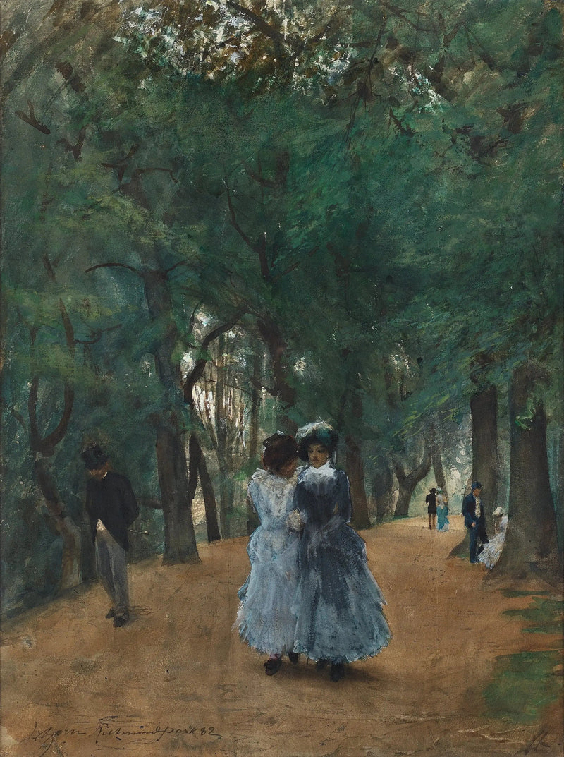 Un paseo por el parque - Anders Zorn