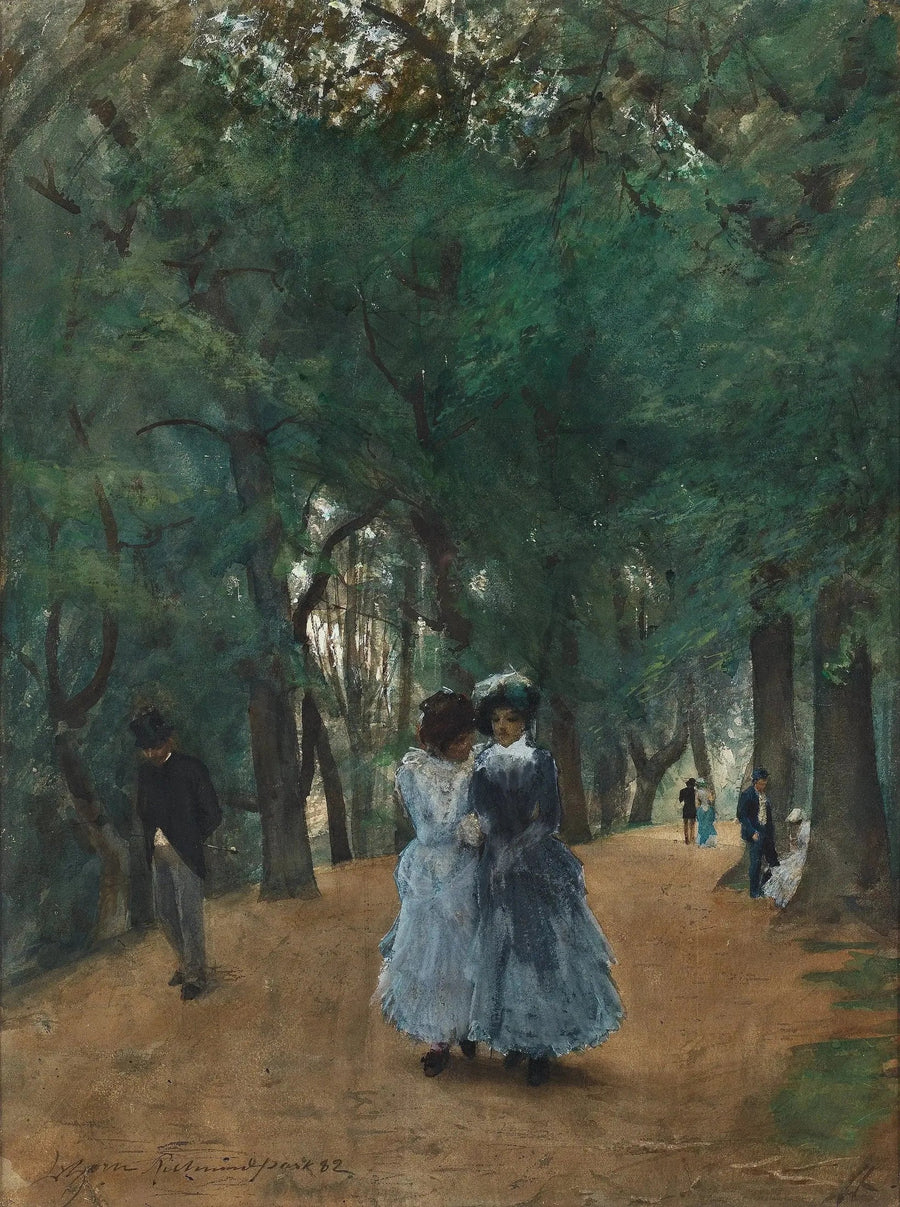 Un paseo por el parque - Anders Zorn