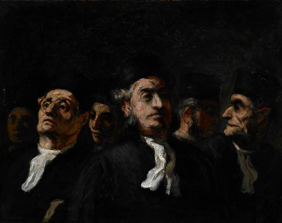 Una reunión de abogados - Honoré Daumier