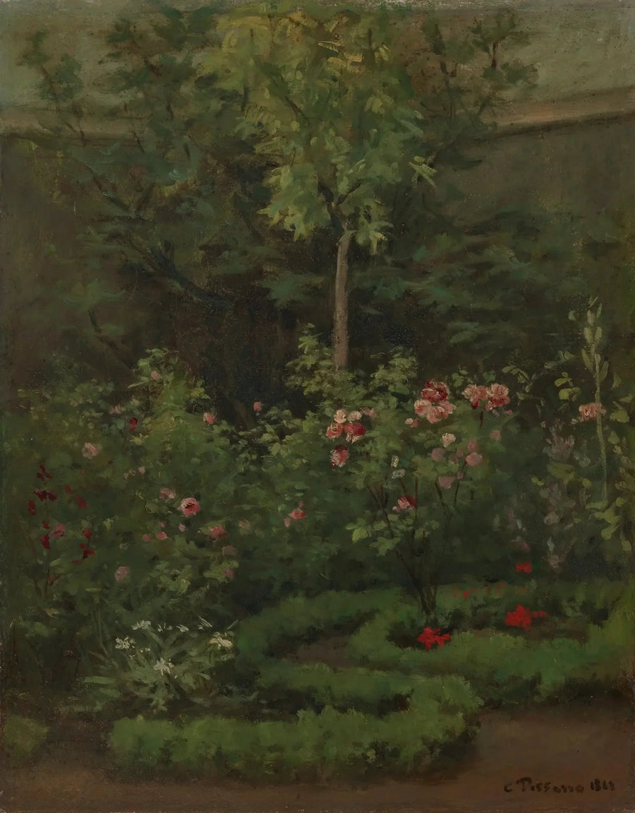 Un rosal - Camille Pissarro