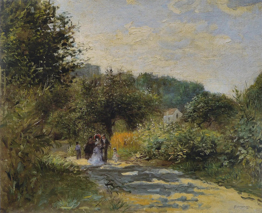 Un camino en Louveciennes - Pierre-Auguste Renoir