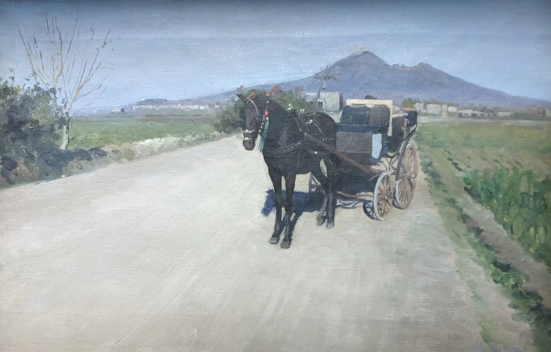 Un camino en Nápoles - Gustave Caillebotte