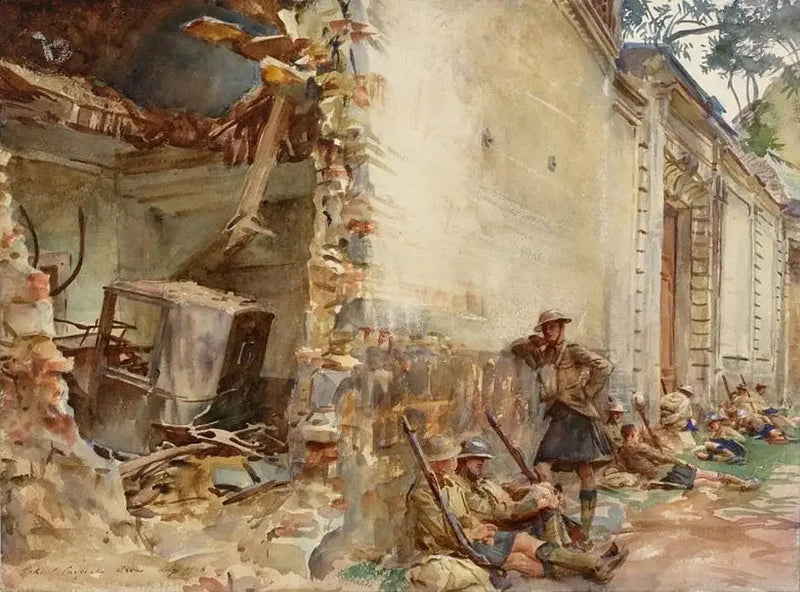 Una calle de Arras - John Singer Sargent