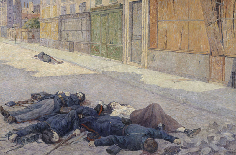 Una calle de París en mayo de 1871 - Maximilien Luce