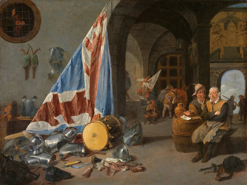 Una sala de guardia - David Teniers el Joven