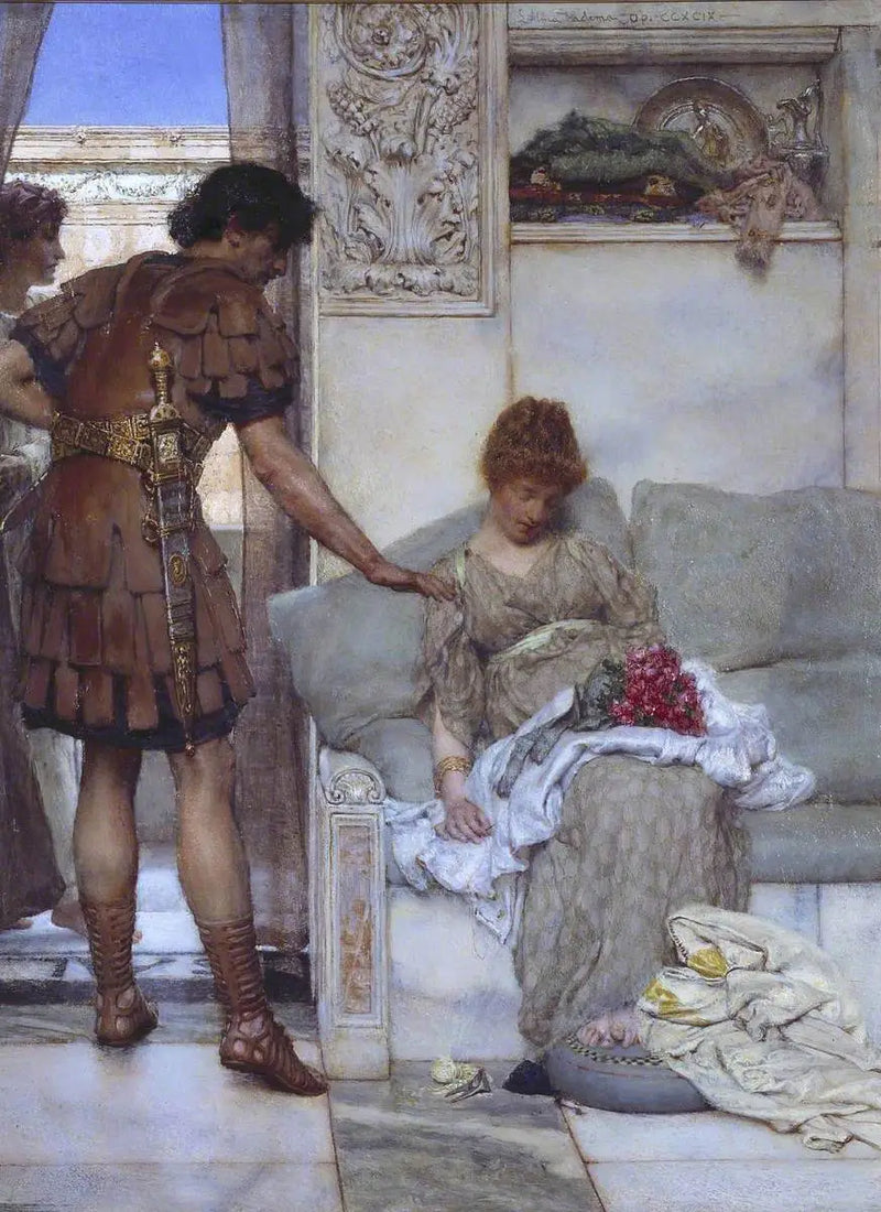 Un saludo silencioso - Lawrence Alma-Tadema