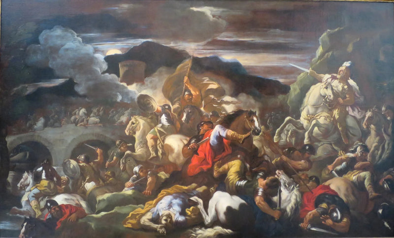 Una escena de batalla - Luca Giordano