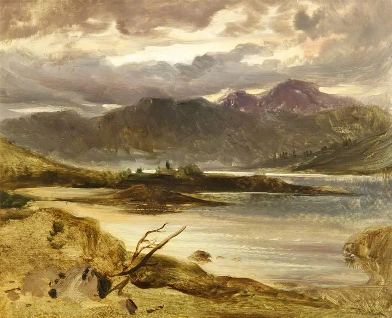 Una escena de lago - Edwin Henry Landseer