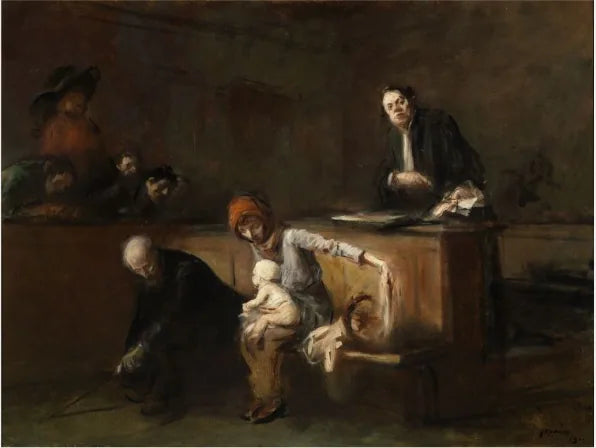 Una escena de tribunal - Jean-Louis Forain