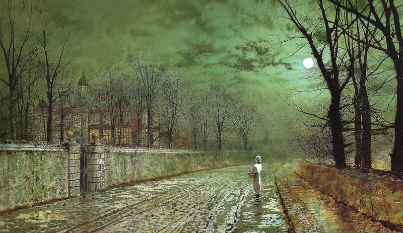 Una noche a la luz de la luna - John Atkinson Grimshaw