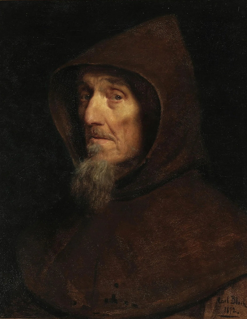 Una cabeza de monje. - Carl Heinrich Bloch