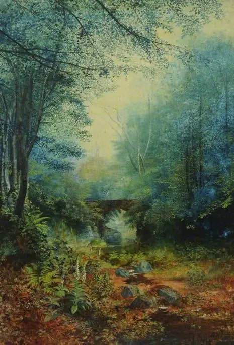 Un valle boscoso - John Atkinson Grimshaw