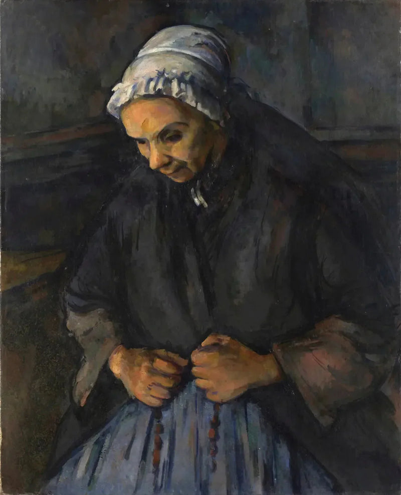 Una anciana con un rosario - Paul Cézanne