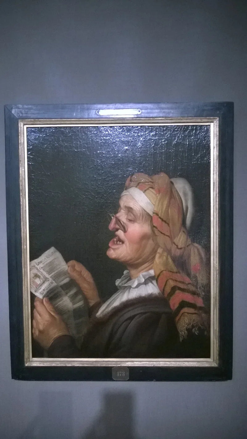 Una anciana cantando - Gerrit van Honthorst