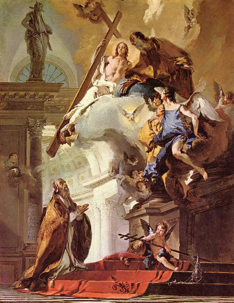 Una visión de la Trinidad - Giovanni Battista Tiepolo