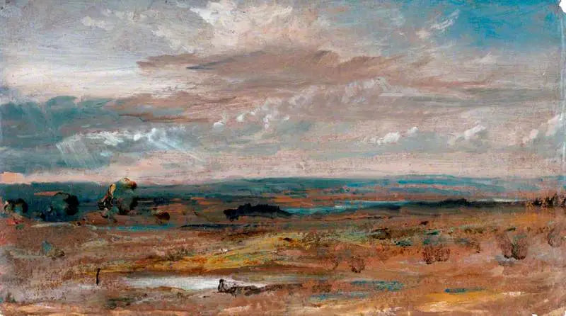 Una vista en Hampstead, por la tarde - John Constable