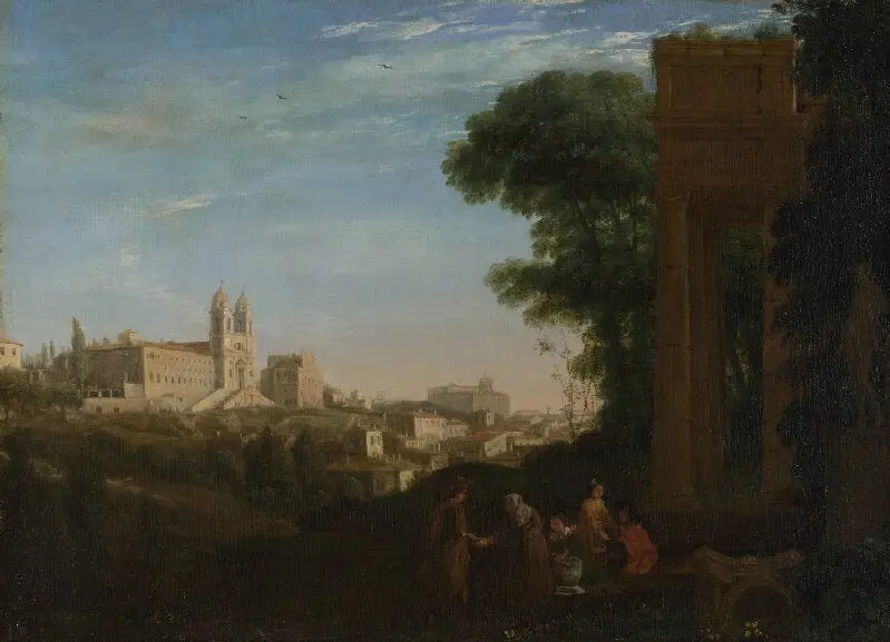 Una vista en Roma - Claude Lorrain