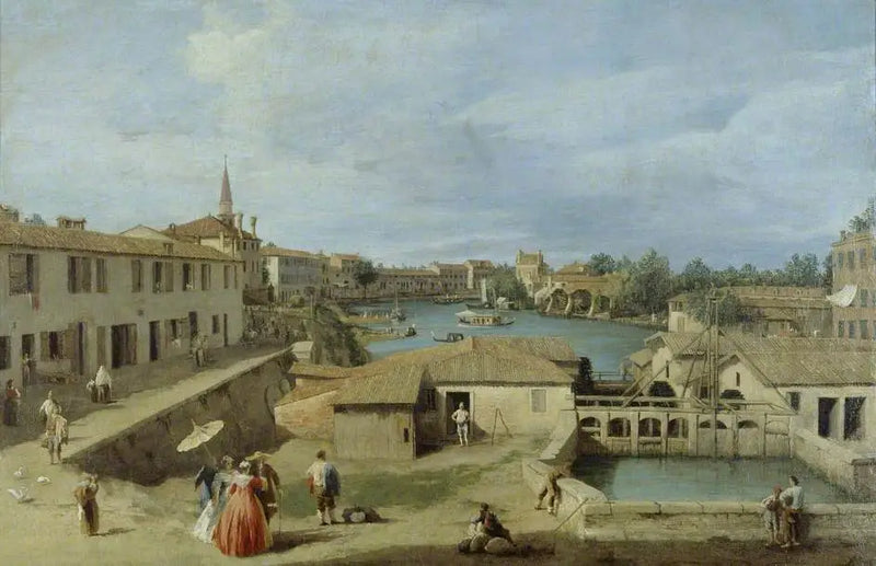 Una vista de Dolo sobre el canal de la Brenta - Canaletto
