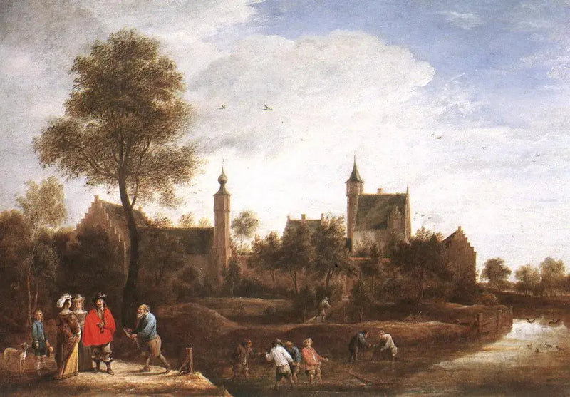Una vista de Het Sterckshof cerca de Amberes - David Teniers el Joven