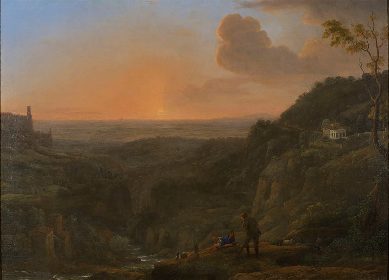 Una vista del campo desde Tivoli - Claude Lorrain