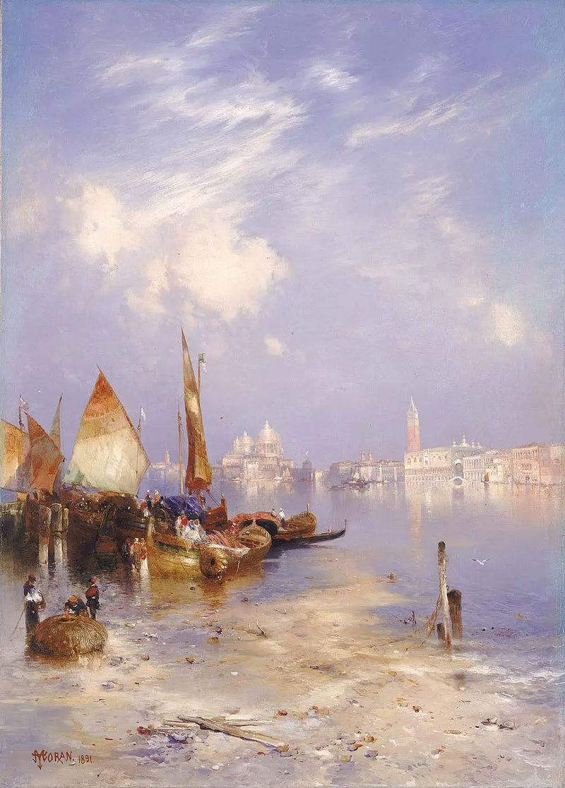Una vista de Venecia - Thomas Moran