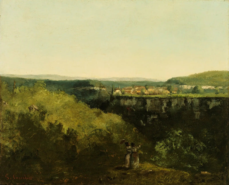 Una vista del río - Gustave Courbet