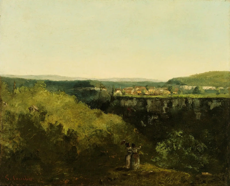 Una vista del río - Gustave Courbet