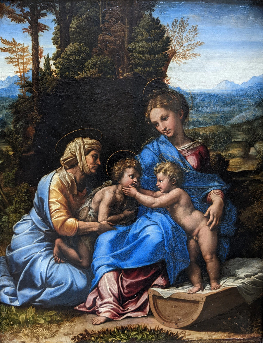La Sagrada Familia con San Juan - Rafael Sanzio