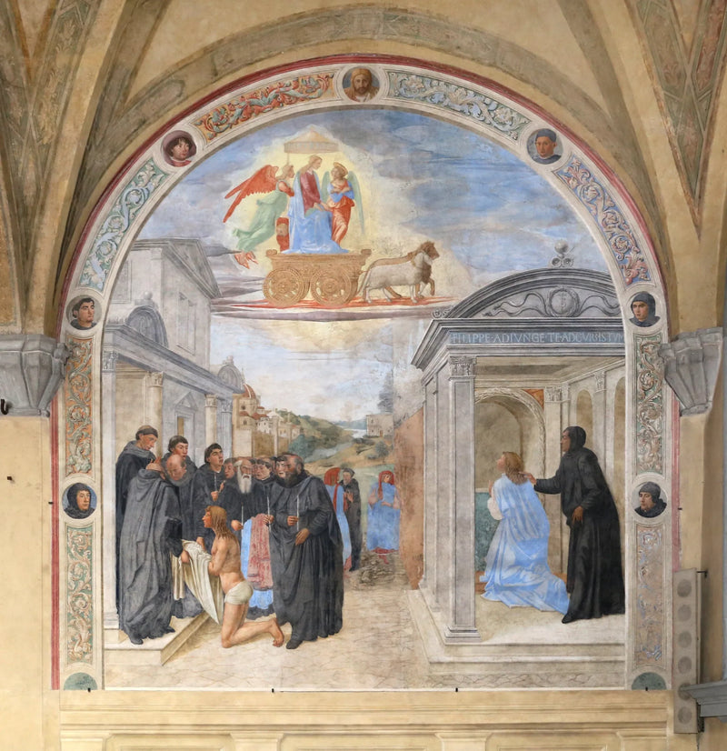 Obra de san Felipe Benizi - Cosimo Rosselli