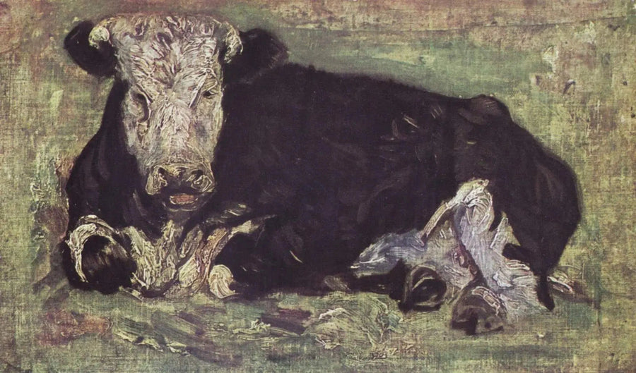 Vaca acostada - Vincent van Gogh