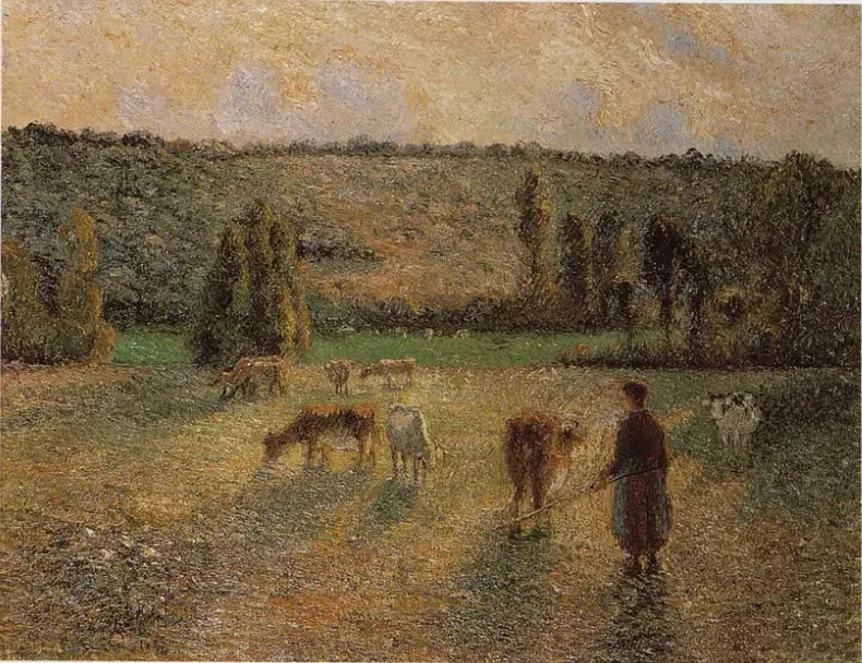 Vaca en Éragny - Camille Pissarro