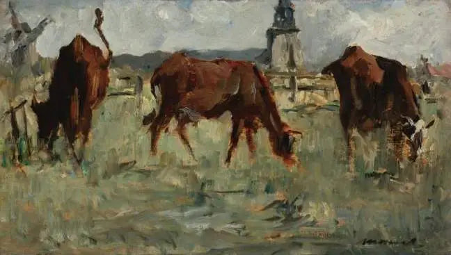 Vacas en pastoreo - Édouard Manet