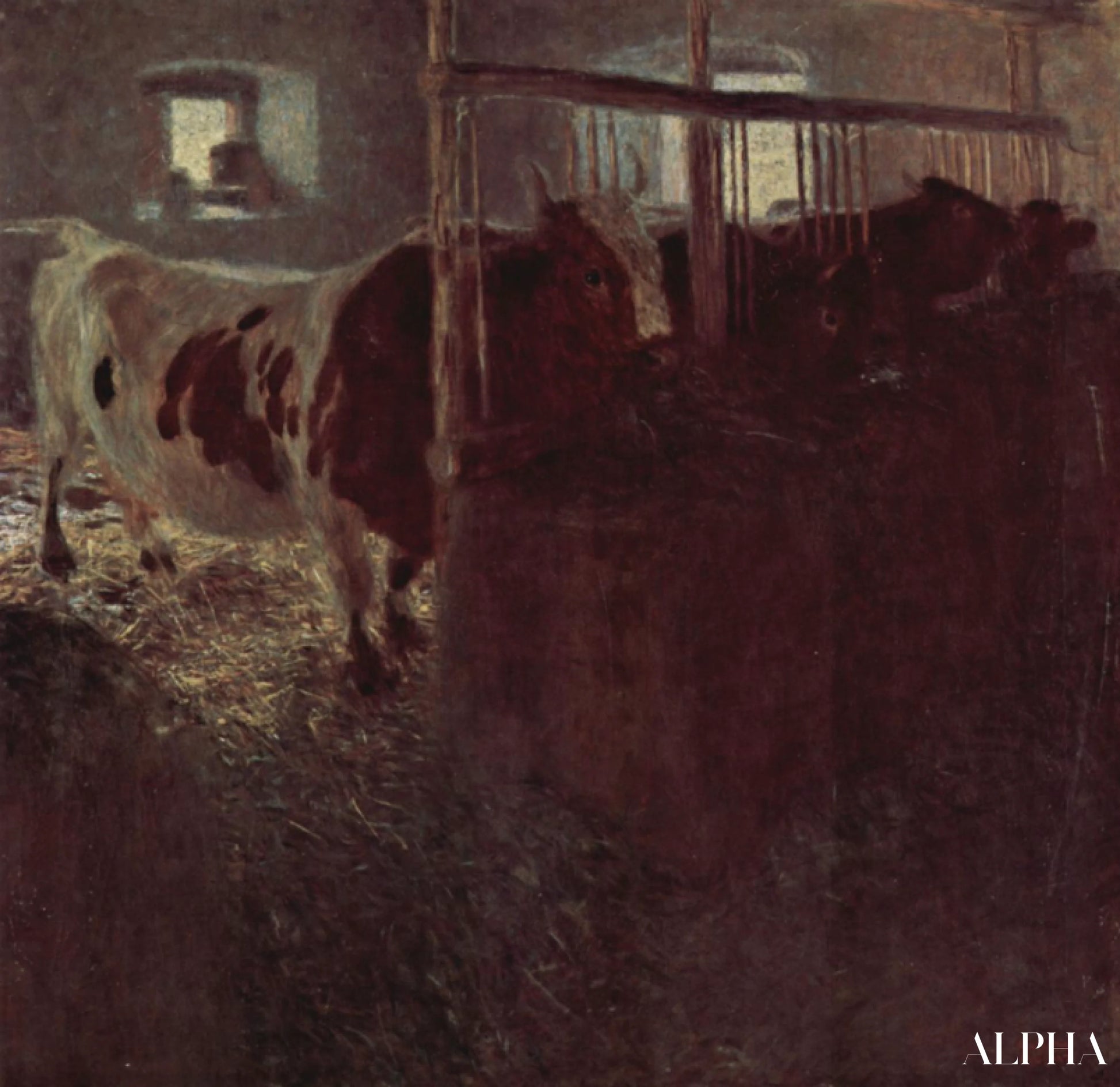 Vaches dans l'étable - Gustav Klimt - Reproductions de tableaux et peintures haut de gamme