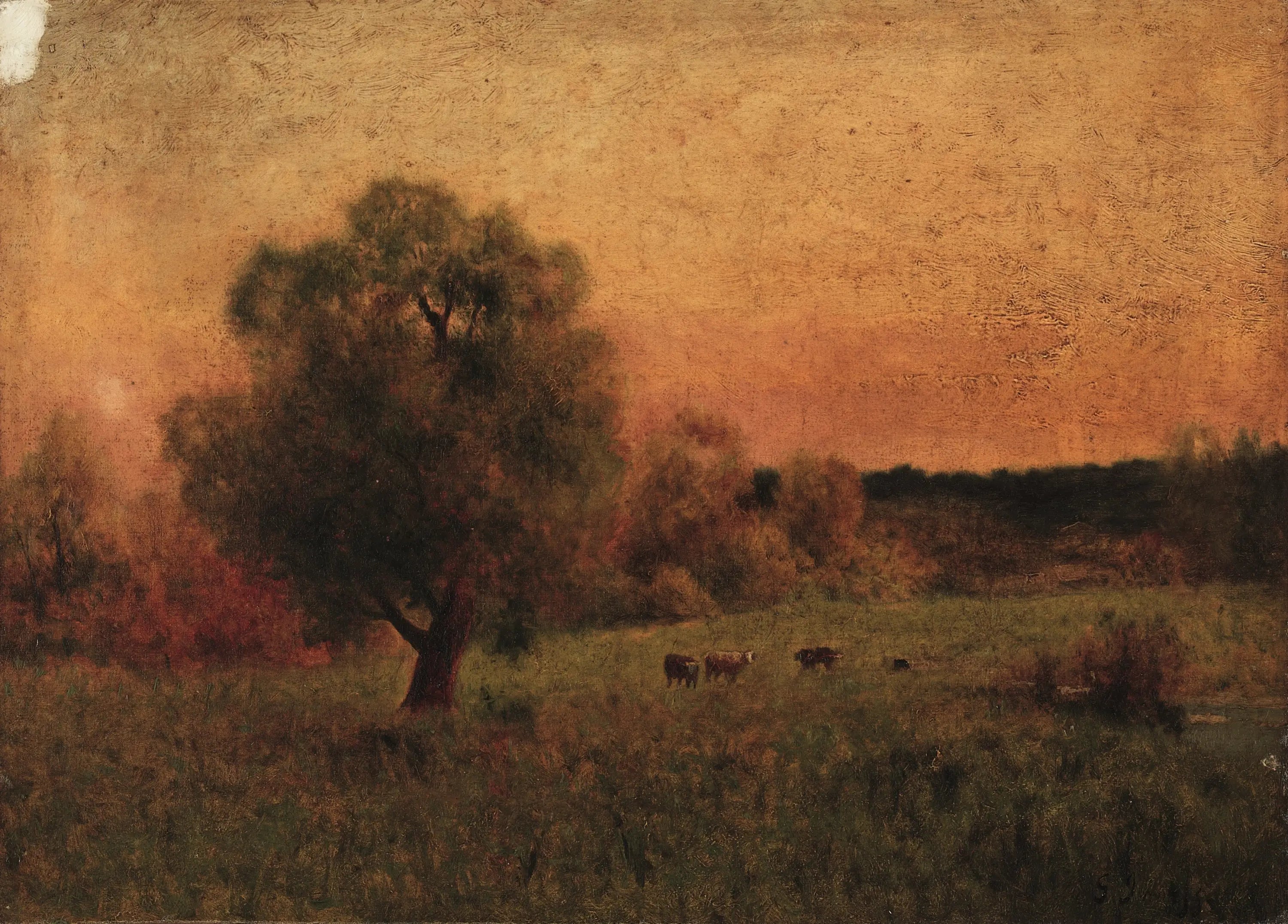 Vaches dans un champ - George Inness - Alpha Reproduction