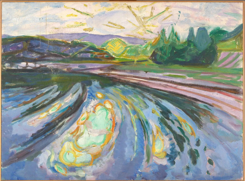 Olas contra la costa - Edvard Munch
