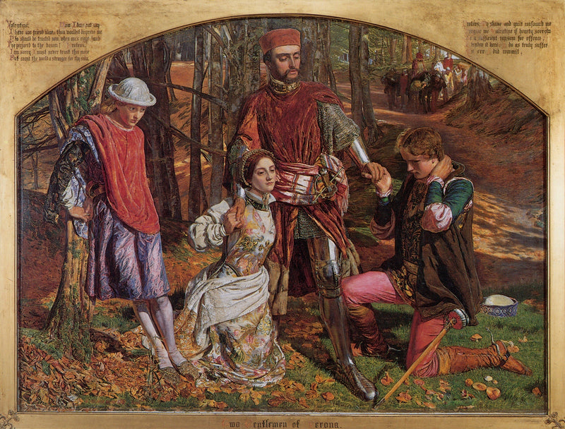 Valentine salva a Sylvia de Protée - William Holman Hunt