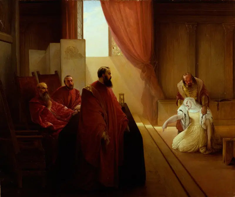 Valenza Gradenigo antes de la Inquisición - Francesco Hayez