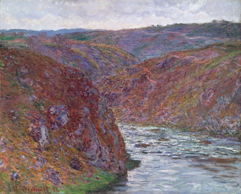 El valle de Creuse, día gris W1221 - Claude Monet